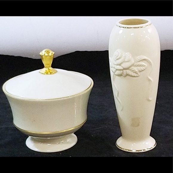Lenox Other - Lenox Porcelain Vase & Candy Dish.